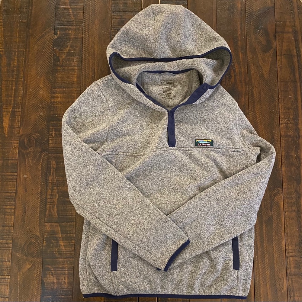 LL Bean Hooded Sweater Fleece